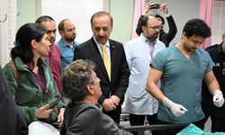 Vali Erin, Zincirleme Kazada Yaralananları Hastanede Ziyaret Etti
