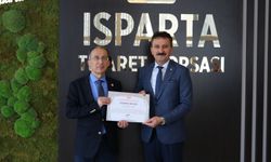 SDÜ Rektörü Saltan’dan Isparta Ticaret Borsası’na Teşekkür Belgesi