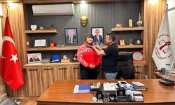 Başkan Aydın’dan Halter Dünya Şampiyonu Fatma Gül ÇEVİK’e  Altın Ödül
