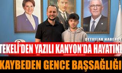 Tekeli'den Yazılı Kanyon'da Hayatını Kaybeden Gence Başsağlığı