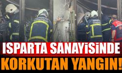 Isparta Sanayisinde Yangın Çıktı