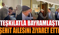 Başkan Er, Gelendost’ta teşkilatla bayramlaştı, şehit ailesini ziyaret etti