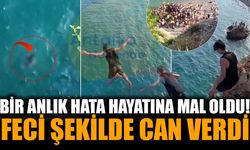 Falezlerden Denize Atlayan Genç Feci Şekilde Can Verdi!