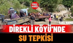 Direkli Köyü'nde Su Tepkisi