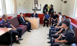 Gelendost Kaymakamı Arsoy, İtfaiye Personeliyle Bir Araya Geldi