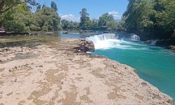Manavgat Şelalesi’nde İlginç Görüntüler