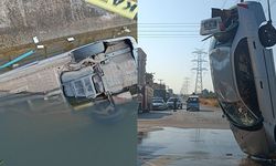 Antalya’da Otomobil Su Kanalına Düştü