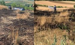 Yalvaç’ta Enerji Hattı Koptu, Arazide Yangın Çıktı