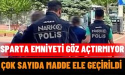 Isparta Emniyeti Göz Açtırmıyor, Çok Sayıda Madde Ele Geçirildi