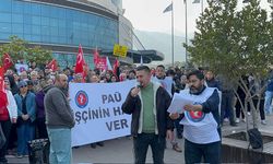 PAÜ Hastane Çalışanları Grevde