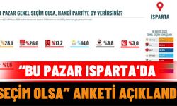 “Bu Pazar Isparta’da Seçim Olsa” Anketi Açıklandı
