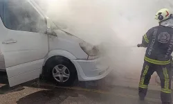Denizli’de Boş İşçi Servisi Alev Aldı