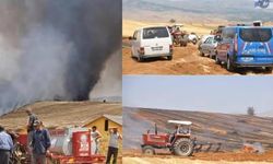 Yalvaç Sücüllü’de Korkutan Yangın: 100 Dönüm Tarla Zarar Gördü