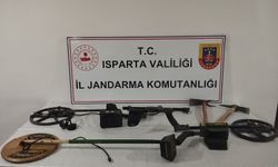 Isparta’da Kaçak Kazı Yapan 4 Şüpheli Suçüstü Yakalandı
