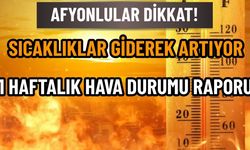 Afyonkarahisar'ı Daha Sıcak Günler Bekliyor