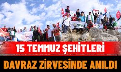 15 Temmuz Şehitleri Davraz Zirvesinde Anıldı
