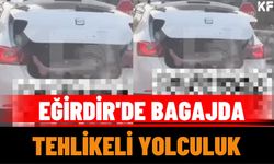Eğirdir'de Bagajda Tehlikeli Yolculuk