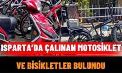 Isparta’da Çalınan Motosiklet ve Bisikletler Bulundu