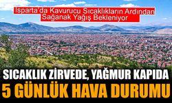 Aşırı Sıcaklardan Sağanak Yağışa: Isparta'da Hava 5 Günde Değişiyor!