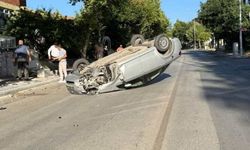 Isparta’da Takla Atan Otomobil Ters Döndü: 1 Yaralı