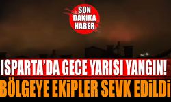 Isparta'da gece yarısı yangın ekipler sevk edildi