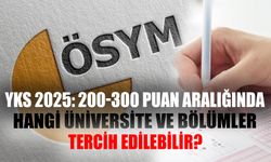 YKS 2025: 200-300 Puan Aralığında Hangi Üniversite ve Bölümler Tercih Edilebilir?
