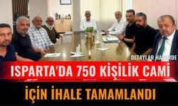 Isparta'da 750 Kişilik Cami İçin İhale Tamamlandı