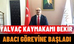 Yalvaç Kaymakamı Bekir Abacı Görevine Başladı