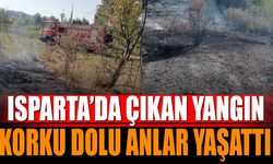 Isparta'da çıkan yangın paniğe neden oldu