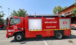 Burdur’da Caminin Minaresinde Yangın Çıktı