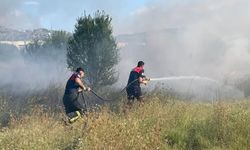 Komşuda Arazi Yangını: Yaklaşık 50 Dönüm Alan Zarar Gördü