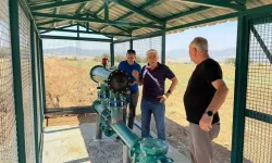 Dinar’da yeraltı sulama sistemi çalışmaları sürüyor