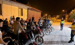 Eğirdir’de  Motosiklet Sürücülerine Trafik Denetimi