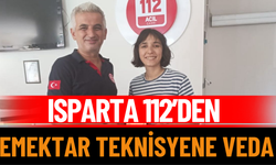 Isparta 112’den emektar teknisyene veda