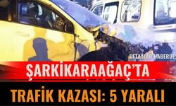 Şarkikaraağaç’ta Trafik Kazası: 5 Yaralı