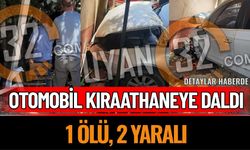 Senirkent’te Otomobil Kıraathaneye Daldı: 1 Ölü, 2 Yaralı