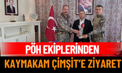 PÖH ekiplerinden Kaymakam Çimşit’e ziyaret