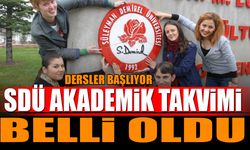 SDÜ 2026 Akademik Takvim Belli Oldu