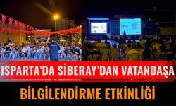 Isparta’da Siberay’dan Vatandaşa Bilgilendirme Etkinliği