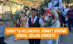 Şuhut’ta Geleneksel Sünnet Düğünü Görsel Şölene Dönüştü