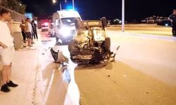 Tilkiye Çarpmamak İçin Manevra Yapan Sürücü Takla Attı; 1 Yaralı