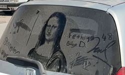 Toz Sanatı: Mona Lisa Araba Camında Hayat Buldu