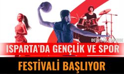 Isparta’da Gençlik ve Spor Festivali Başlıyor