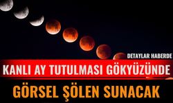 Kanlı Ay Tutulması  Gökyüzünde Görsel Şölen Sunacak!