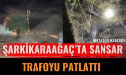Şarkikaraağaç’ta Sansar Trafoyu Patlattı