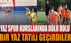 Isparta Belediyesi’nin yaz spor kurslarında dolu dolu bir yaz tatili geçirdiler