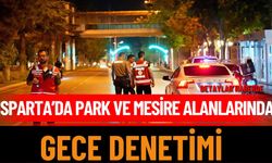 Isparta’da Park ve Mesire Alanlarında Gece Denetimi