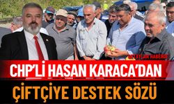 CHP’li Karaca'dan çiftçiye destek sözü