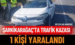 Şarkikarağaç’ta trafik kazası: 1 yaralı