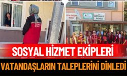 Sosyal hizmet ekipleri vatandaşların taleplerini dinledi
